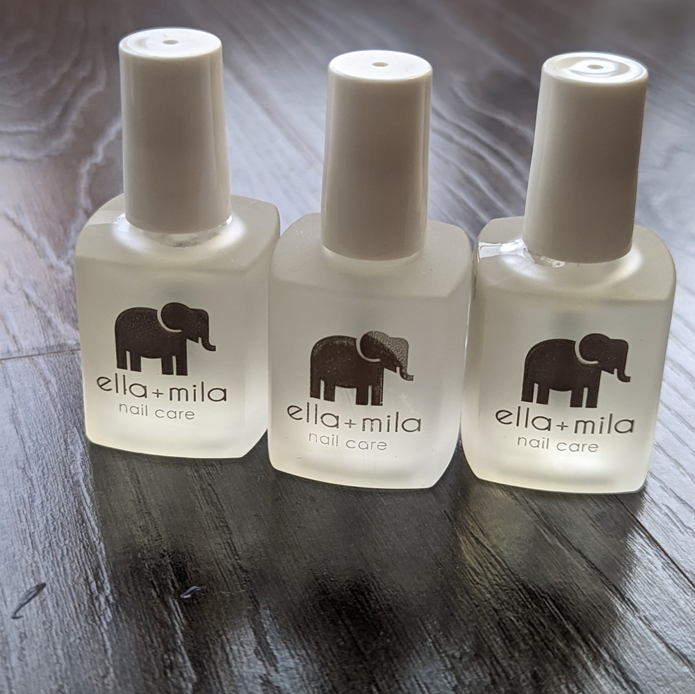 Lot of 3 Mila + Ella Almond Oil Nail Cuticle Oil